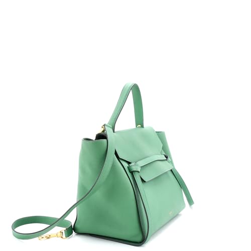 Pre-Loved Belt Bag Textured Leather Mini, Green2