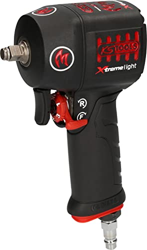KS Tools 515.3855 Atornillador de impacto neumático de alta potencia de 3/8 miniMONSTER Xtremelight de 1390 Nm