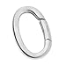 Dreambell .925 Sterling Silver Oval Pearl Necklace Enhancer Shortener Lobster Spring Ring Connector Clasp Clip Lock 20mm