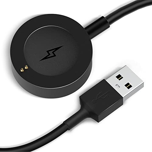 Bicmice Ladegerät für Fossil Gen 6 Gen 5 Gen 5E Gen 4 ladestation,Smartwatch Ladekabel Kompatibel mit Michael Kors Runway/Skagen falster 2/Misfit Vapor 2/Diesel Guard 2.5,3ft/100cm USB Kabel (Schwarz)