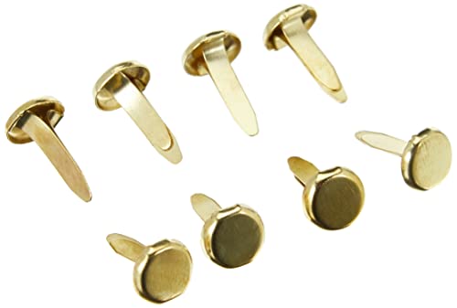 APLI 12283 - Encuadernadores metálicos sin arandela 12 mm 100 u., dorado