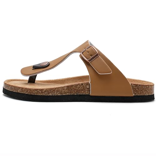 Torotto Boys Girls Flip Flops Comfortable Cork Footbed Thong Sandals with Adjustable Straps(Toddler/Little Kid/Big Kid)3