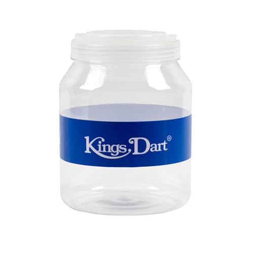 Kings Dart Dose für Dartpfeile | Robuster Schutz für bis zu 3 Dartpfeile | Platzsparendes Etui | Schwarz | Ideal für alle Standard Dart Pfeile | Stabile Aufbewahrungsbox