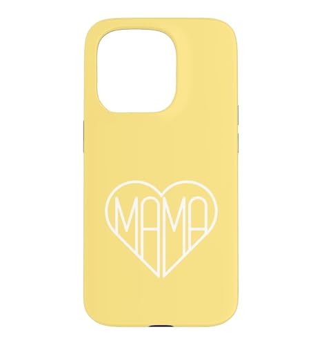 �C�G���[ - Mama Heart Form Cute Modern Mother �X�}�z�P�[�X iPhone 15 Pro �p