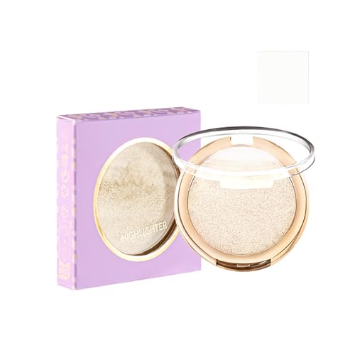 Cipria Trasparente Fissante - Palette Di Polvere Ad Alta Lucidità Cotta Al Forno Fondotinta Compatto, Trucco Viso Ad Alta Lucidità Concealer, Adatto Per Il Trucco Viso (#3, 5.5g)