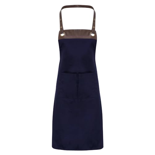 Premier Unisex Adult Espresso Full Apron (One Size) (Navy/Brown)