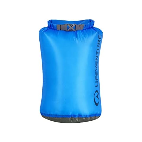 Lifeventure Ultralight 35 Litre Dry Bag, Siliconized Rip-Stop Fabric With Fully Taped Seams Lightweight Waterproof Dry Sack For Kayaking Camping Hiking Travelling Boating Water Sports,Blue Cover