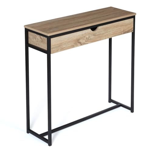 IDMarket - Console 1 tiroir Detroit Design Industriel