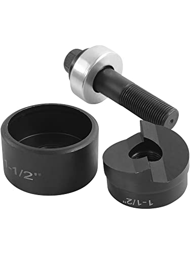 AMZCNC 1-1/2" Conduit Hole Size Knockout Punch Unit with Manual Draw Stud – (1.95" – Actual Hole Size)