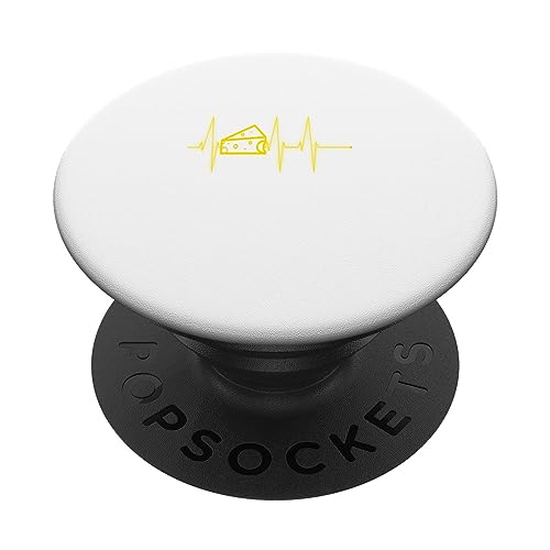 Funny Dairy Tees - Camiseta Cheese In My Heartbeat PopSockets PopGrip Intercambiable