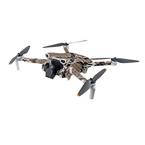 Image of MightySkins Carbon Fiber Skin Compatible with DJI Mini 3 - Rattler | Protective, Durable Textured Carbon Fiber Finish | Easy to Apply | Made in The USA