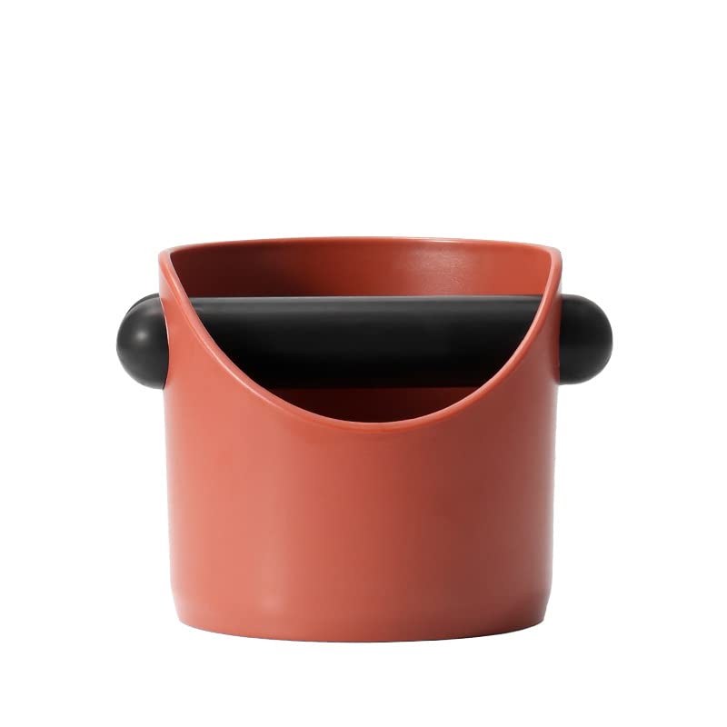 Coffee Knock Box, 4.6 in, Barista Style Espresso Grounds Knock Box, Removable Plastic Knock Rod...