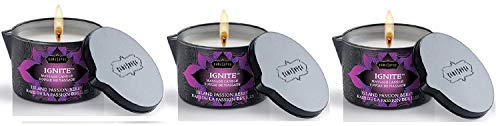 Kama Sutra Massage Candle Island Passion Berry 6 Ounce for Seductive Massage (Set of 3) - Thumbnail 7
