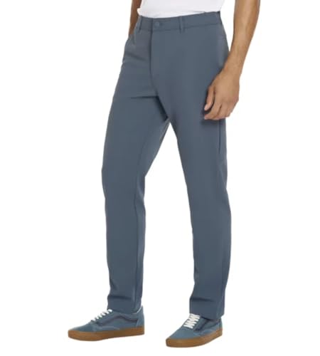 Hurley Calça masculina elástica de desempenho híbrido repelente de água, Azul, 32W / 30L