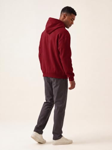 Image of JMIERR Mens Fleece Lined Oversized Hoodie Pullover Sweatshirts