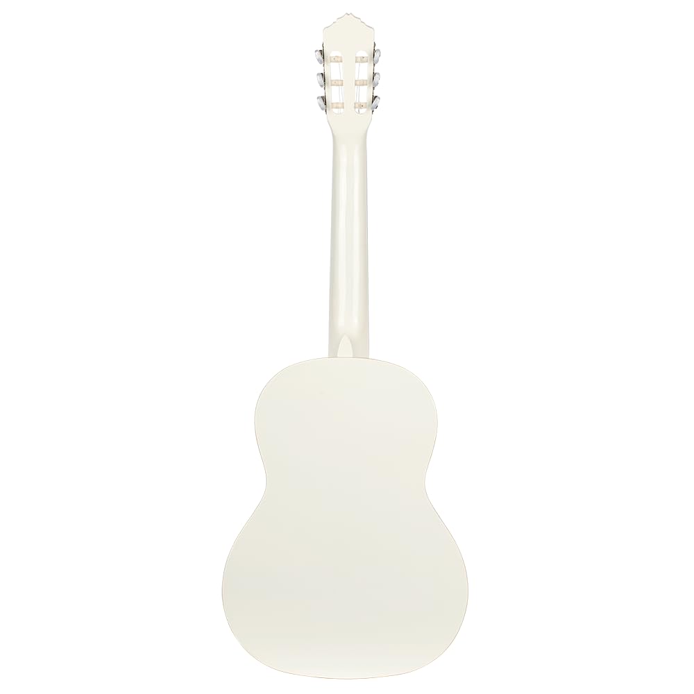Ortega Guitars Chitarra Concerto Bianca Misura Standard - Serie Family - include Gig Bag - mogano/top in abete (R121WH)