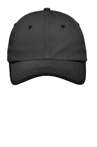 Port Authority Vintage Washed Contrast Stitch Cap,Charcoal/ Black,One Size
