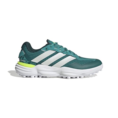 adidas Unisex Adipower 3 Hockey-Schuhe, Pure Teal/Zero met./Aurora ivy, 43 1/3 EU