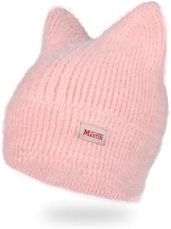 Fashion Cat Ear Hat for Women Knitted Beanie Hat Anime Ear Warm
