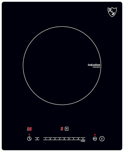 K&H 2 Burner Double Dual 24 Inch Induction ULTRA SLIM Electric Stove Top Ceramic Cooktop White 120V 1800W IN-DD18-120S product thumbnail 12