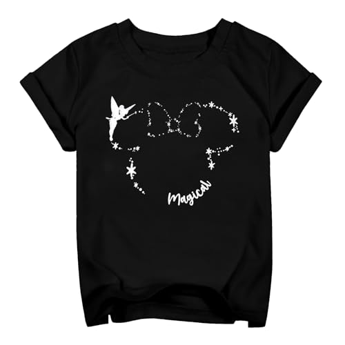 Image of Princess Magical Short Sleeve Tee Toddler Girls Holiday Vacation Kids Top