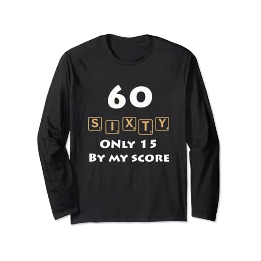 My Score - Tarjeta de felicitación de 60 cumpleaños (1958, solo 15) Manga Larga