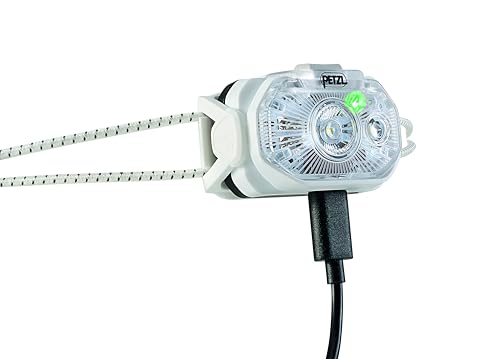 PETZL SWIFT LT latarka czołowa 380 lumenów, ultralekka latarka czołowa LED, możliwość ponownego ładowania, USB-C z czerwonym światłem IPX4, do biegania w terenie, biegania, trekkingu, kempingu