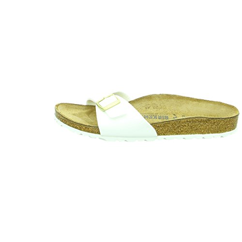 Image of Birkenstock Classic Madrid BF-Nubuk Women's Mules, White, 5