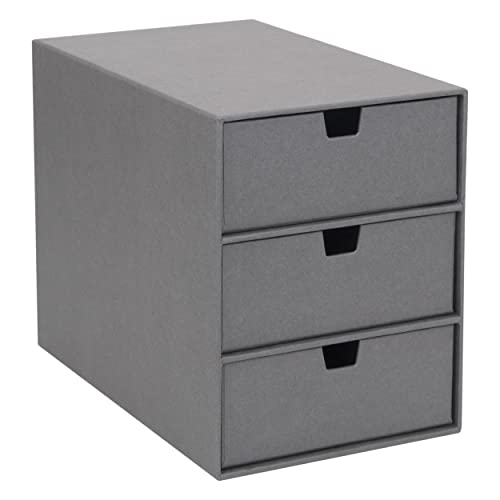 Organiseur bureau en fibres et papier gris pour l'espace de télétravail