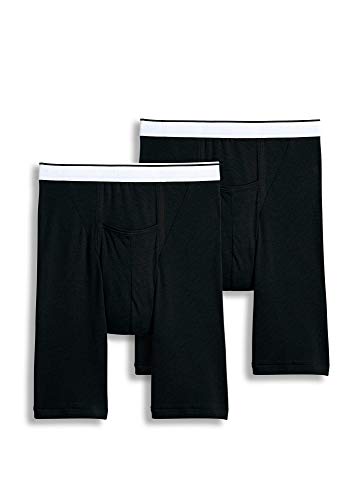 Jockey Men's Underwear Pouch 5" Boxer Brief - 2 Pack Black - image 4