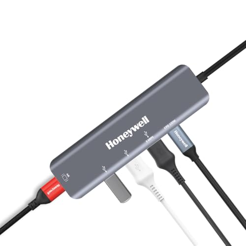 Honeywell New Launch 5-in-1 Type C Docking Station with 4K HDMI Port, USB 3.0 & 2 X USB 2.0 Ports & Type C 3.0 PD 100W, for All Type C Devices- Window