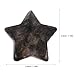 Levemolo 4PCS Star Shaped Obsidian Crystal Set - Mini Black Stones Palm Thumb Ornaments - Carved Gemstones for Halloween Home Decor, DIY Small Jewelry Craft 30mm/1.8''