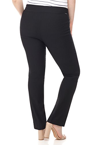 Rekucci Curvy Woman Plus Size Modern Straight Leg Pant w/Tummy Control3