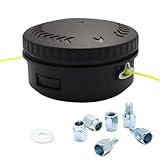 Quintillus H03 Weed Eater Head Universal Trimmer Head String Trimmer Head Bump Feed Weed Wacker Head Grass Trimmer Head Replacement for Weed Warrior, Echo, Husqvarna, Prewound with .095 Trimmer Line