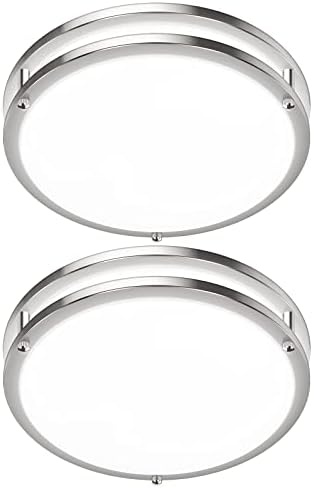 36W LED Ceiling Light Fixture, 12in Modern Flush Mount Ceiling Lights