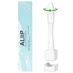 ALIIP Microneedle Derma Roller Stamp Pen 0-3MM Adjustable Needles,140 Titanium Professional Microneedling Stamp, Derma Manual Pen for Face Body Hair Beard Growth, Skin Care, for Women & Men,White