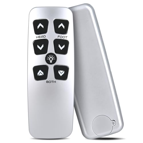 PZL New Replacement Remote Control Compatible with Leggett & Platt 100 Series II or New Gen T-120 Adjustable Bed Base (Silver Version)