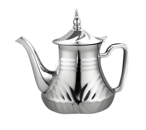 Orientalisch arabisch Marokkanische Teekanne Induktion Edelstahl Kaffee (1,0 Liter)