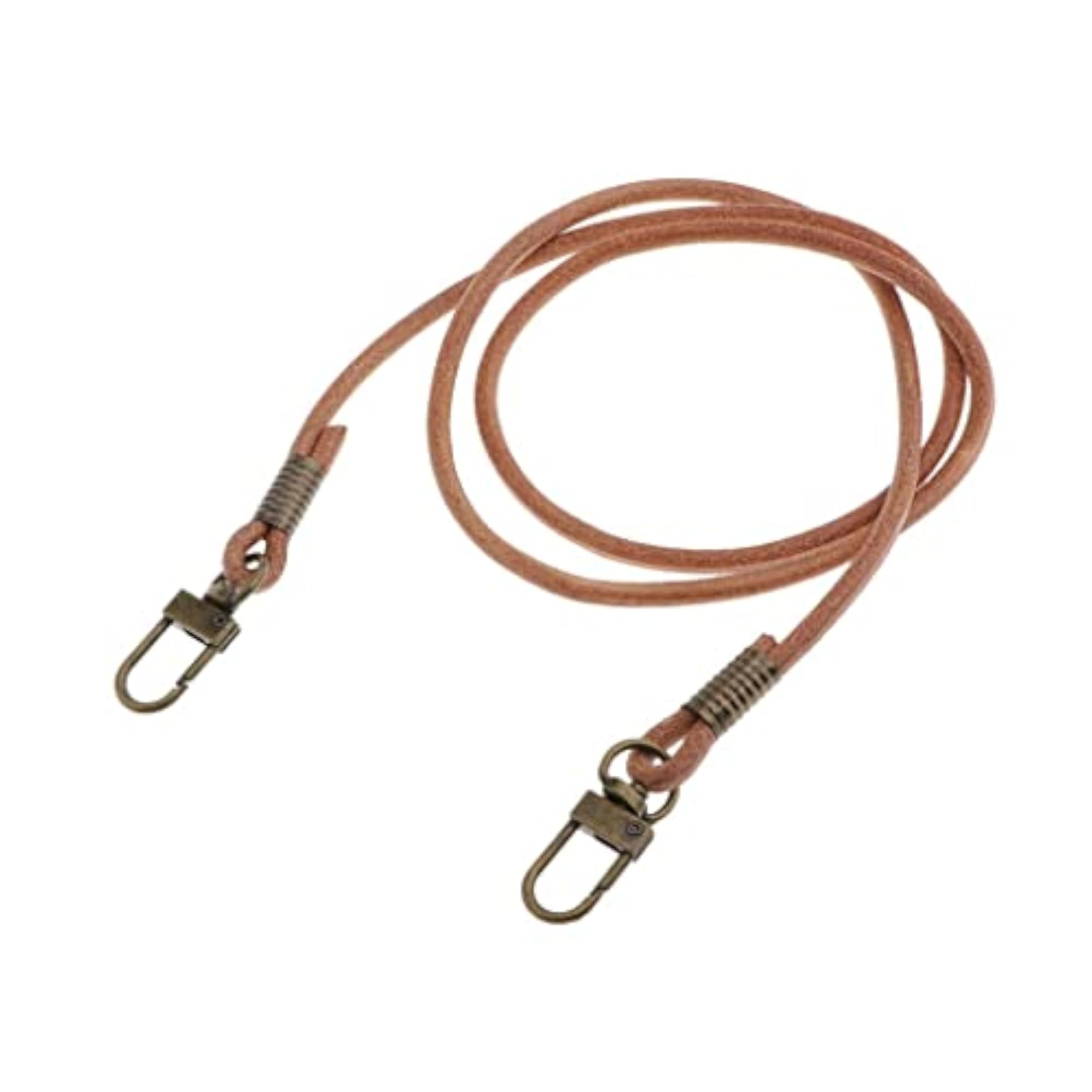 PU Leather Purse Strap Replacement with Metal Swivel Hooks
