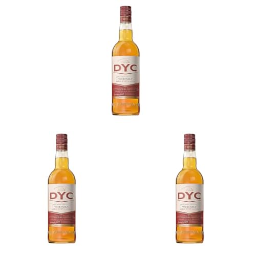 Dyc Doble Destilación Whisky 40% Alcohol, 1000ml (Paquete de 3)