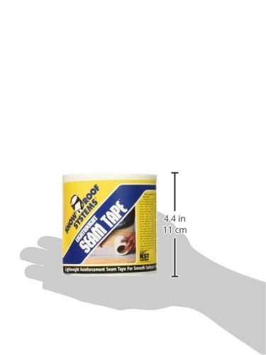 Image of ST-50 4 inch x 50' White Lightweight Polyester Seam Tape for Smooth Surface