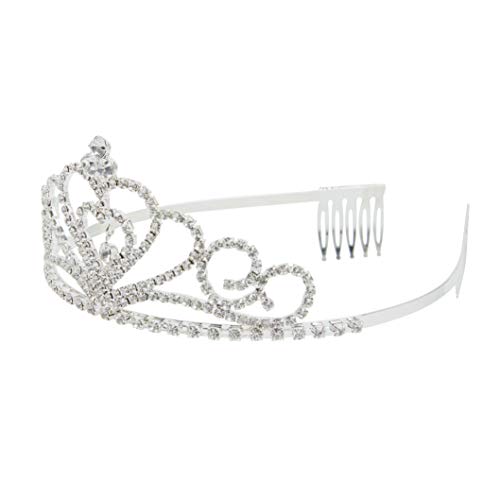 Preisvergleich Produktbild Bristol Novelty BA3209 Tiara, Women, Gold / Silber