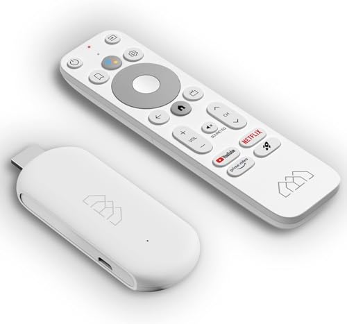 [Test MUY BUENO, Nota 1.1 *] Homatics TV Stick 4K UHD Android 12 Chromecast Reproductor multimedia WiFi IP Stick con mando Bluetooth
