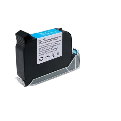 Cartouche d'encre bleue solvant pour imprimer proprement sur plastique et métal