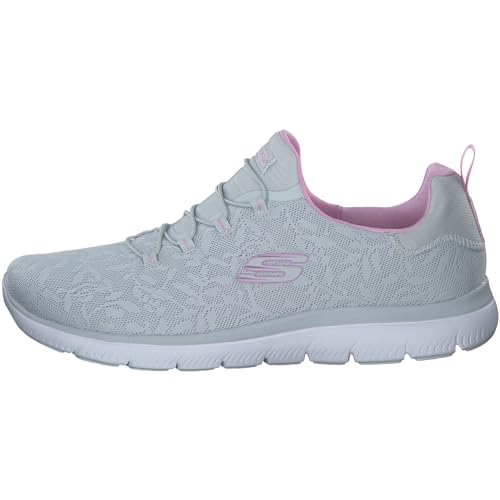 Image of Skechers Track-Ripkent Men's Trainers, Light Grey Mesh Lavender Trim, 6 UK