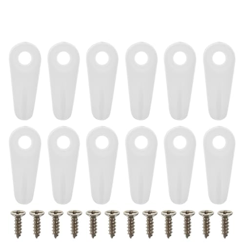 Image of 100pcs Tablet Frame Clip Board Drywall Picture Hook Wall Hangers Without Nails Picture Frame Backing Board Hardware Plastic Hangers Glass Suite to Rotate White