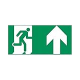 Evacuation flèche haut - L.200 x H.100 mm - Autocollant Vinyl Waterproof