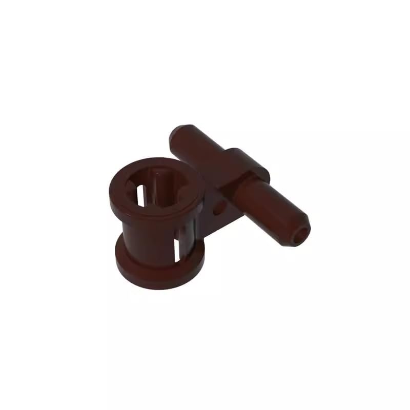 Gear Pneumatic Hose Connector with Axle Connector 99021 GDS-985 50PCS Compatible with Lego Classic Bulk Toy MOC Color:Dark Brown