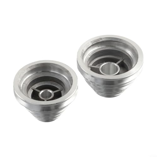 JGmotorfi Rueda de polea de aluminio de la pagoda de 14 mm/22 mm para aplicaciones de accionamiento del eje del motor de la prensa del taladro (juego de 2 piezas)