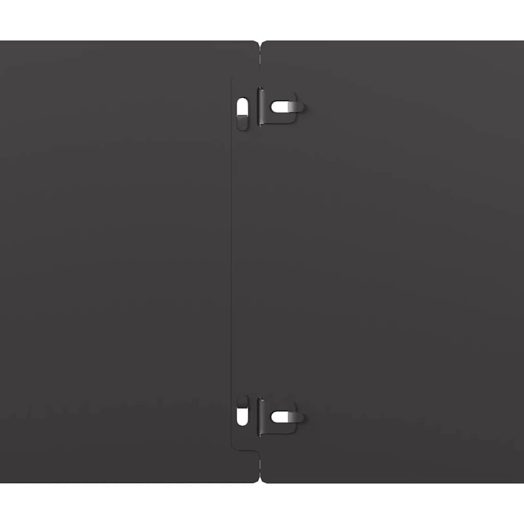 Krawędzie trawnika, 10 szt., czarne, 20 x 103 cm, stal walcowana na zimno, obrzeże ogrodowe z systemem wtykowym, elastyczne do obramowania grządek, ograniczenia rabatek, odgraniczania